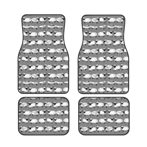 Alfombrillas de coche infantiles con ovejas para proteger el suelo en viajes familiares de granja