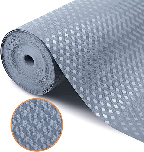 Revestimientos de estantes para armarios de cocina, refrigerador, impermeables y a prueba de aceite, antideslizantes, material EVA, no adhesivo, para estantes, 11.8 x 59 pulgadas