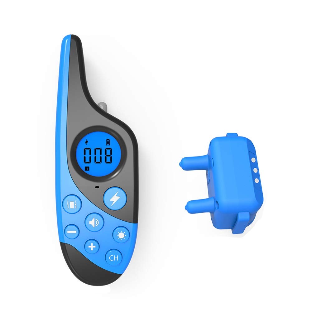 HX Dog Training Collar—with Remote Control Bark Stopper For Large Dogs, Waterproof Training Collar With 3 Modes, Buzzer, Vibration And Electric Shock, Anti-barking Training Kit H-2020-9-21