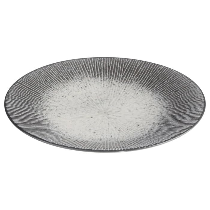 Lot De 6 Assiettes à Dessert En Grès 20,5 Cm - Secret De Gourmet - Couleur Gris - Pour Table Moderne