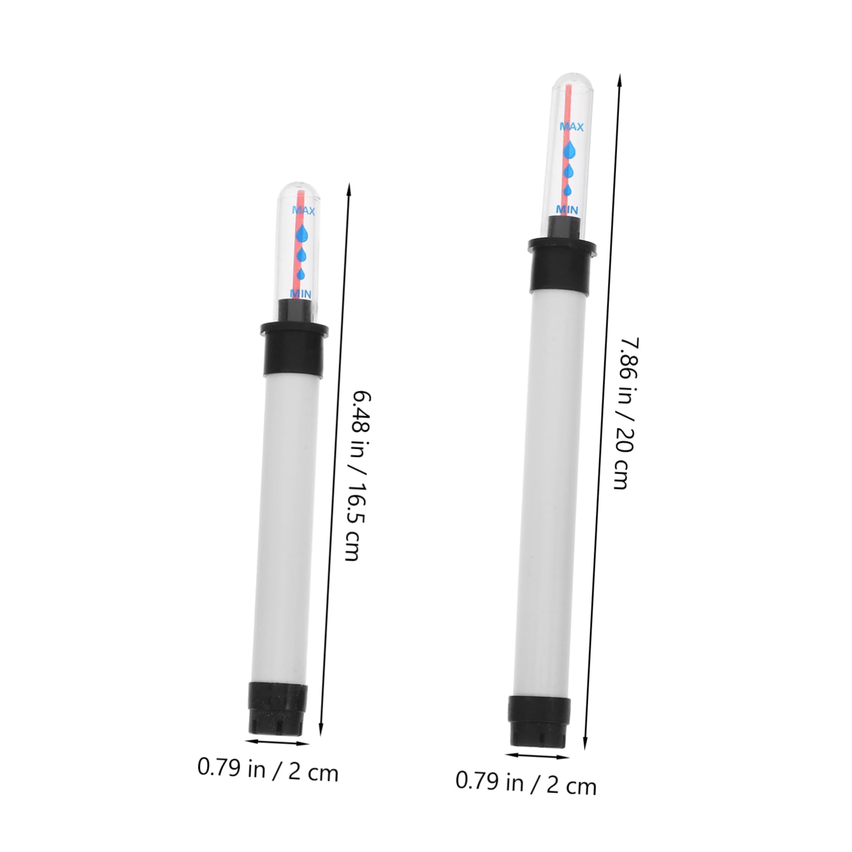 Mikikit Floating Water Level Gauge 4pcs Plant Hydrometer Moisture Tester for Flower Pot Visual Window for Indoor