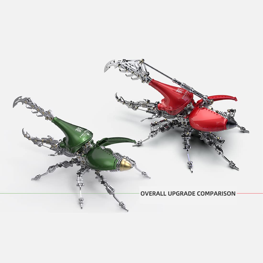 Zestaw 3D Metal Puzzle Mechaniczny Dynastes Model, 588 szt. Stalowych Metalowych Puzzle 3D 30CM Miniaturowe zestawy modeli, Puzzle 3D Łamigłówki Metalowe Ozdoby Stali Nierdzewnej Dorosłych