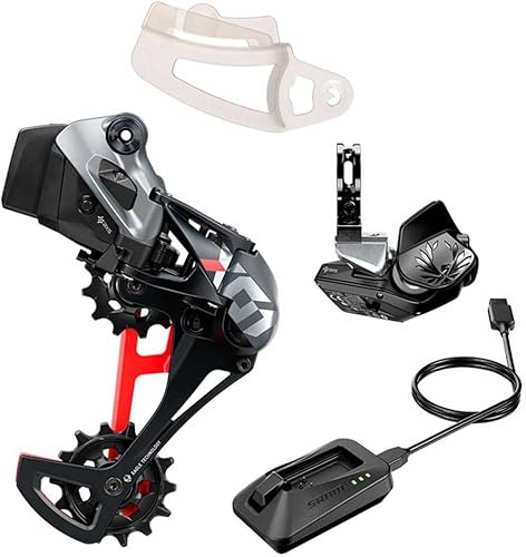 SRAM X01 Eagle AXS Kit de actualización - Desviador trasero para 52t Max, batería, control de paleta basculante Eagle AXS con abrazadera,