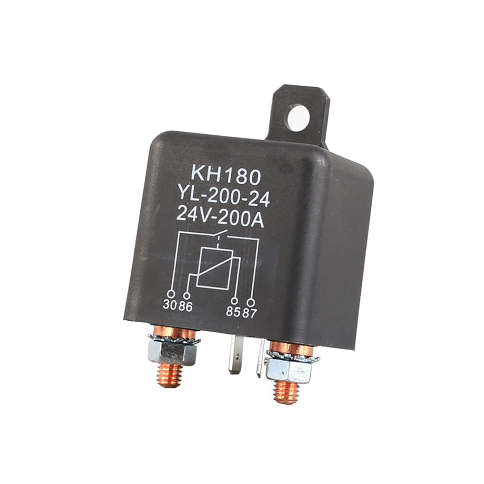 2RD58I8PM High-Power Automotive Relay Normally Open 4-Pin Start Current Contactor KH180YL-200A/120A(DC12V 200A)