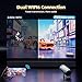 2025 Mini Projector with WiFi and Bluetooth, Portable Projector Full HD 4K Support with Automatic Vertical Keystone Correction 270° Rotation Projector and Android 11.0 Smart Projector