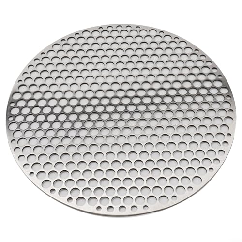 Rejilla de barbacoa de acero inoxidable de calidad profesional para asar, cocinar y cocinar al vapor varios alimentos (26 cm)