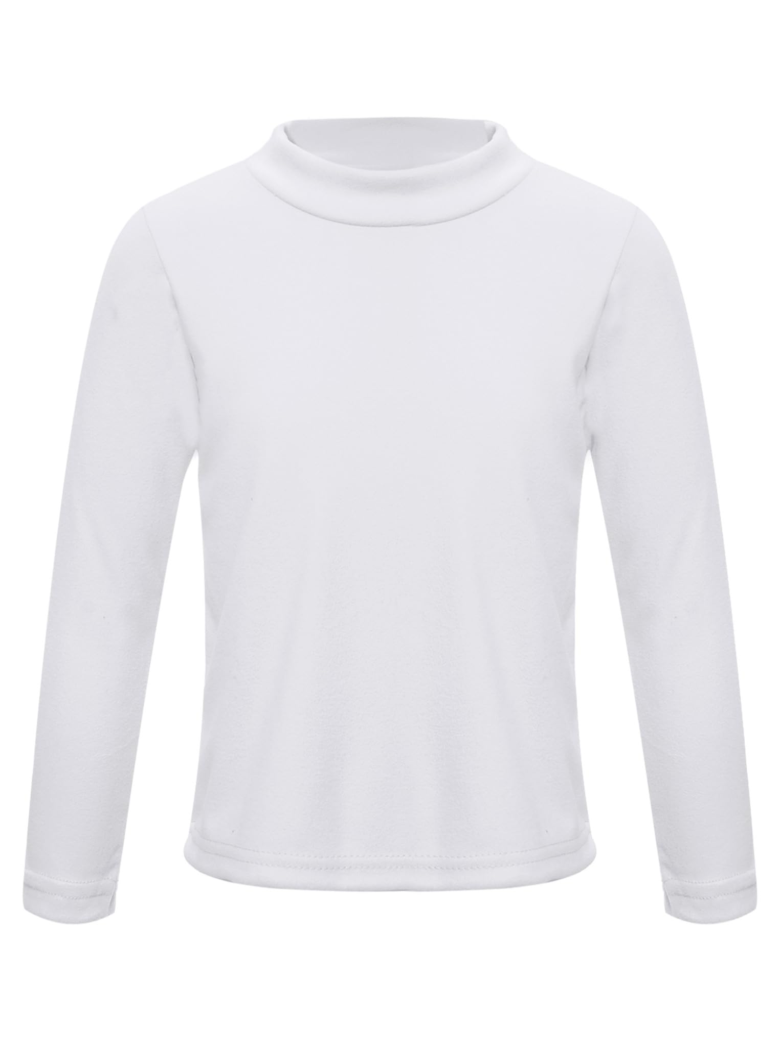 Kaerm Lot de 3 Haut Thermique Col Roulé Garçon Fille Chemise de sous-vêtement Thermique Enfant à Manches Longues Sweat-Shirt Chaud Hiver 2-12 Ans