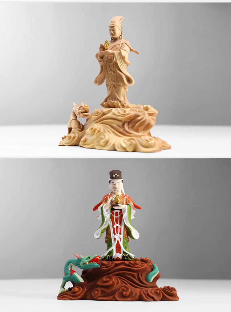 銅器 善財 童子 龍女 仏像一対 工芸品 美術品 置物 善源善財童子龍女佛像銅像彩繪泥金觀音菩薩左右隨從童子童女擺件
