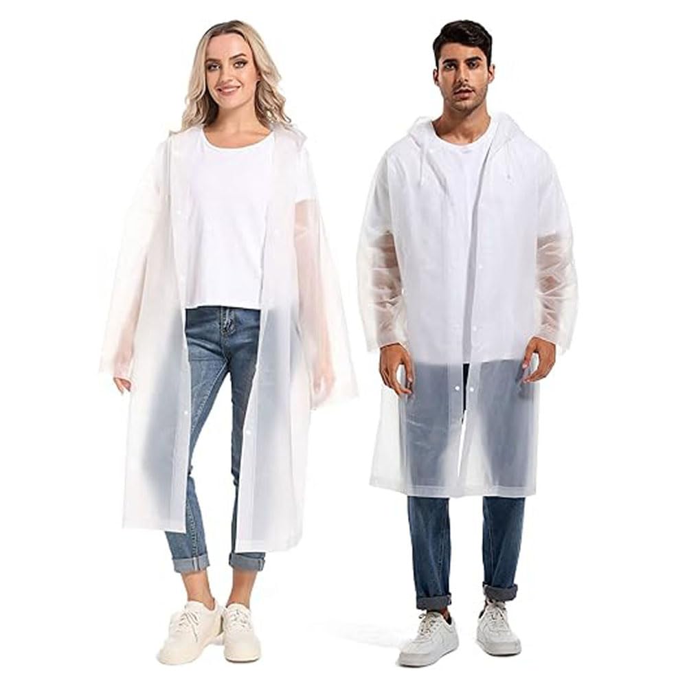 Men&Women Polyester Long RainCoat Pocho Barsaati with Adjustable Cap and Cover (Pack of 1)-picture-13