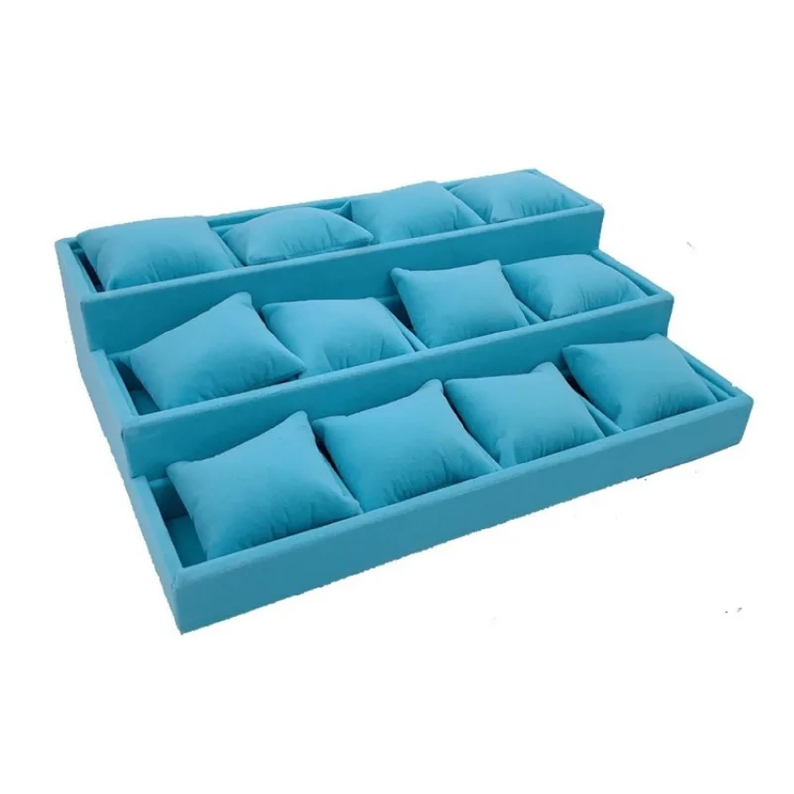 Flannel Jewelry Display Tray Watch Storage Organizer for Watches Bracelets