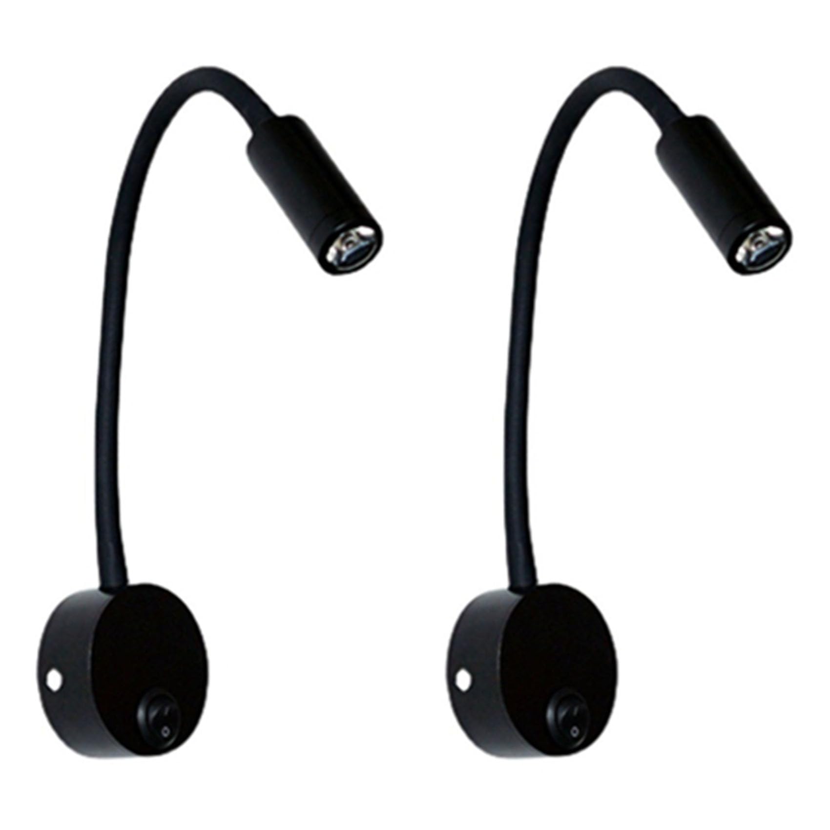 Vjsujehgy 2PCS Bedside Working Study Reading Lamp Wall Lamp Sconces 3W LED Book Lamp Wall Night Light LED for Bedroom Dormitory