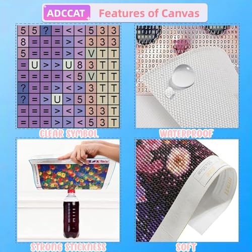 Kit Complet Diamond Painting Grand Format 80x160cm Rose DIY