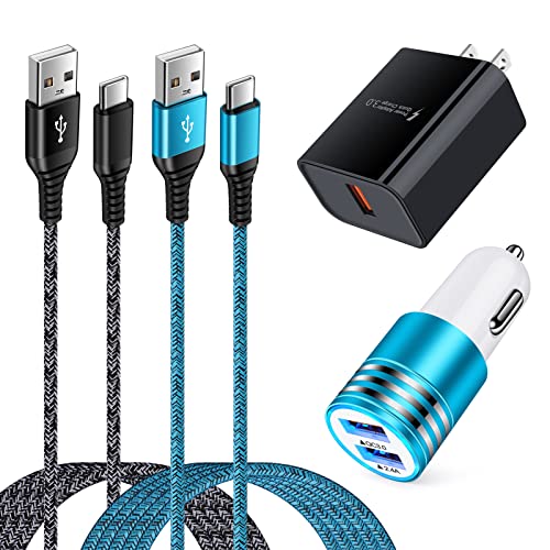 Samsung Type C Fast Charger for Samsung Galaxy S24 Ultra S24 Plus S23 Ultra S23+ A23 A14 A53 A13 A03S S21 Plus S20 A32 A11 A12 A51 A71, Fast Charging Wall Charger Block C Charging Cable+Car Charger