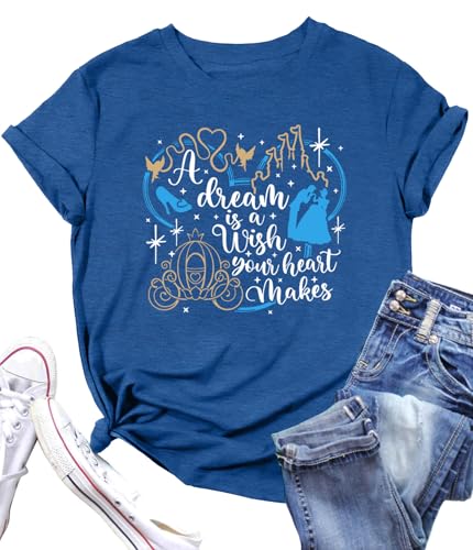 Image of Magical Shirts Women Girls Family Vacation Matching Shirt Magic Kingdom T-Shirt Mommy and Me Trip Short Sleeve Tops