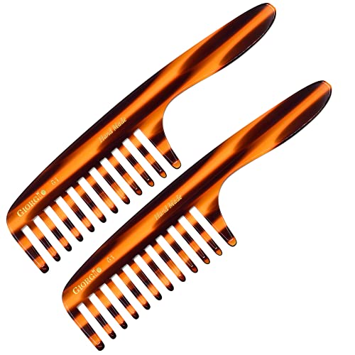 Peigne flexible fait main de luxe Giorgio G61 finition écaille de tortue