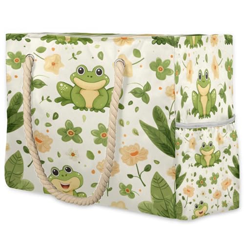 Beach Bags for Women Large Beach Tote Bag, Waterproof Sandproof Swim Pool Bag with Zipper