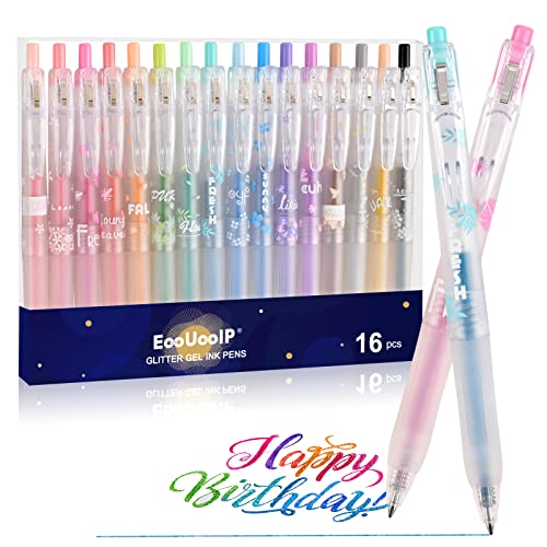 Stylos à Bille à Encre Gel scintillants pour personnaliser vos carnets