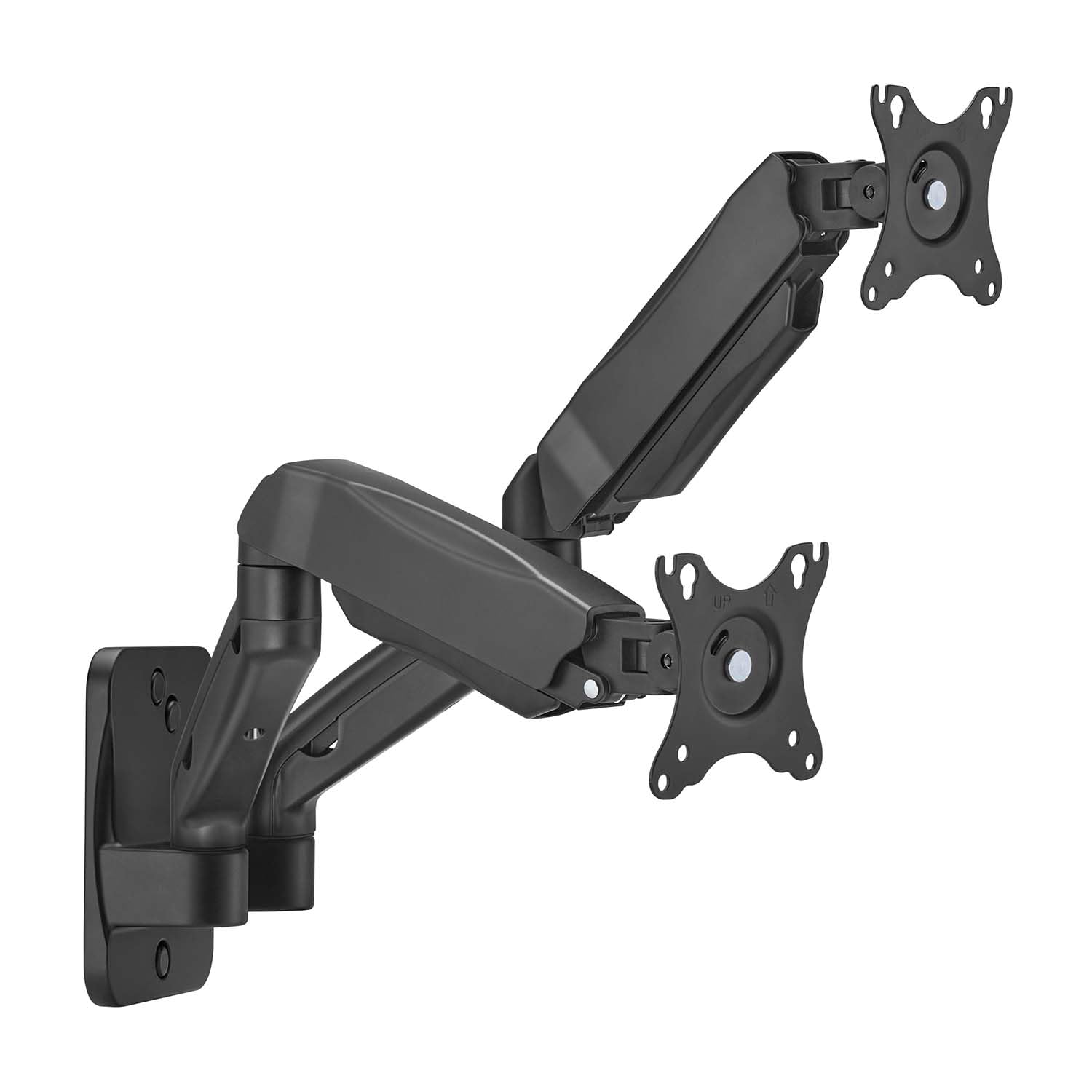 AISENS Supporto Da Parete Pro Contrappeso girevole E Inclinabile Per Monitor TV 9kg 3 Pivot 2 Bracci 17 32 Nero