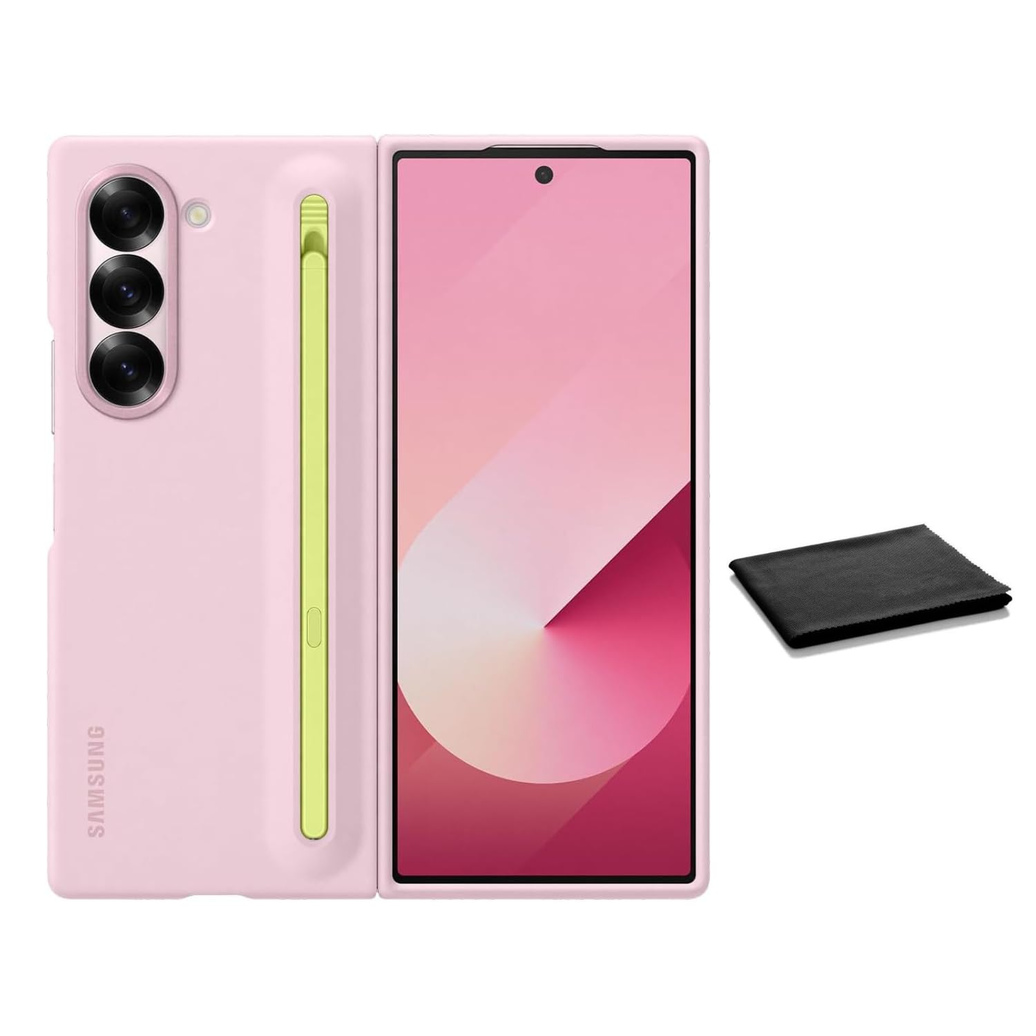 Galaxy Z Fold6 512 ピンク ケース３個付き Sペン有り Q6-EF-OF95PC-001-Front-Pink-