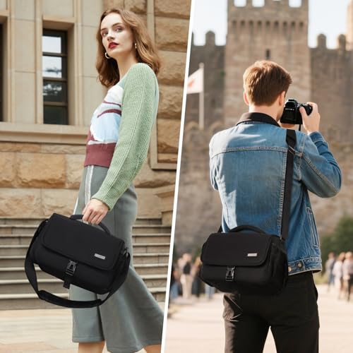 Bolsa para cámara DSLR grande CADeN negra miniatura 6