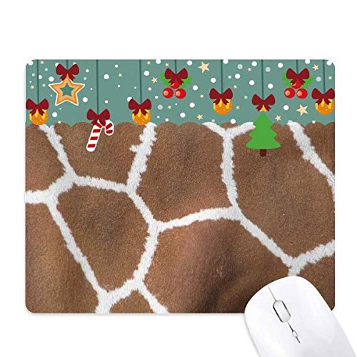 Tapis de souris girafe plume abstraite antidérapant contre la fatigue du poignet