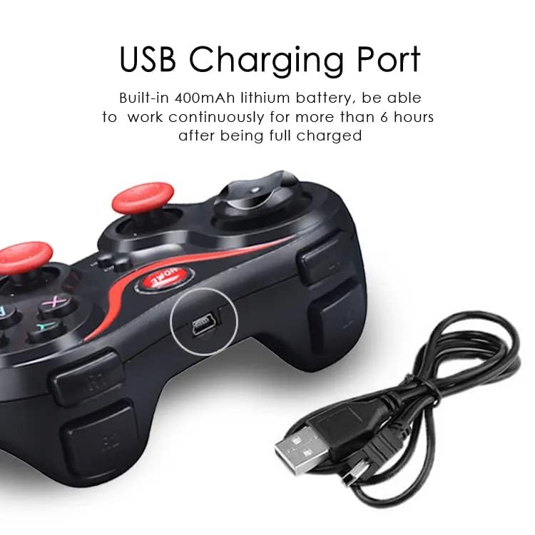 ENTWINO X3 Game Controller Wireless/Bluetooth Gamepad Gaming Console, PC, Android TV Set, Android Media Box, D-Input & X-Input Mode for Windows System 5 51jKyv4GpDL