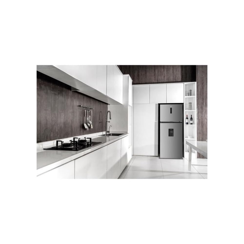 Réfrigérateur congélateur haut - CONTINENTAL EDISON - 413L - Total No Frost(Sans givre) - inox - L70 cm x H 178 cm