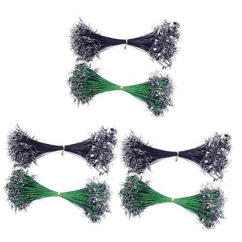 BESPORTBLE 3sets Fishing Wire Leaders 15cm Steel Wire Set for Main Line Sub-line Durable for Freshwater/Saltwater 50pcs*3