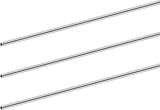 304 Stainless Steel Pipes, 6mm Outer Diameter, 0.8mm Wall Thickness, 300mm Length, Seamless Stainless Steel Pipe for Industry, Machinery, DIY, Crafts (Pack of 3)