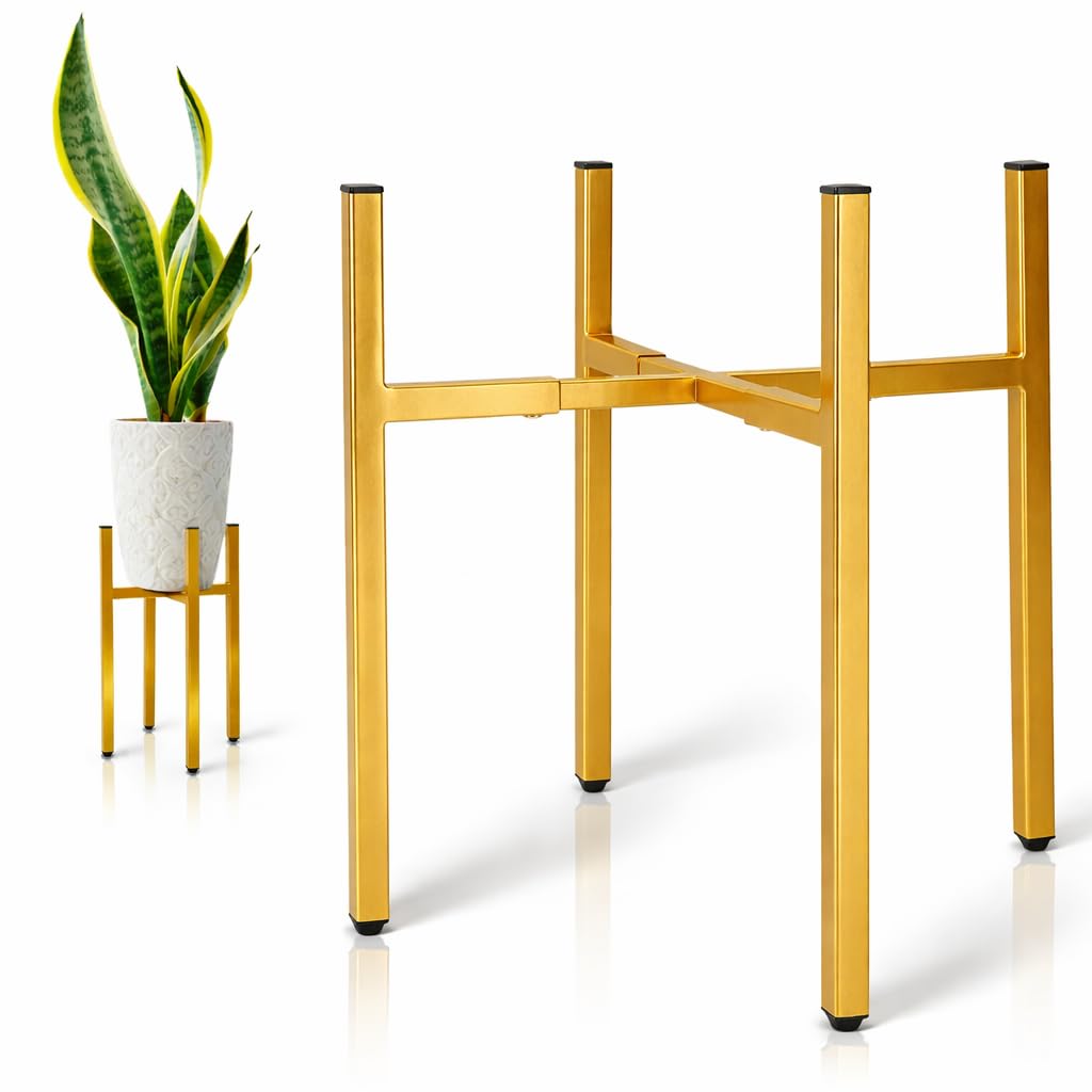 RAINBLELAND Gold Metal Plant Stand