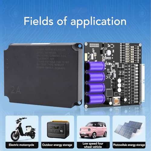 Ecualizador activo Aramox 15-16S 2A con precisión de 1 mV, transferencia capacitiva de energía y aplicación Bluetooth para baterías NCM, LFP y LTO, ideal para RV, energía solar y UPS miniatura 3