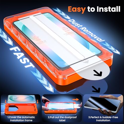 Image of UniqueMe for S26 Plus Screen Protector - 2 PACK Tempered Glass for Samsung Galaxy S26 Plus,[Fingerprint Unlocking] Easy Installation,Bubble-Free,9H Hardness,HD-Clear,3D Full-coverage