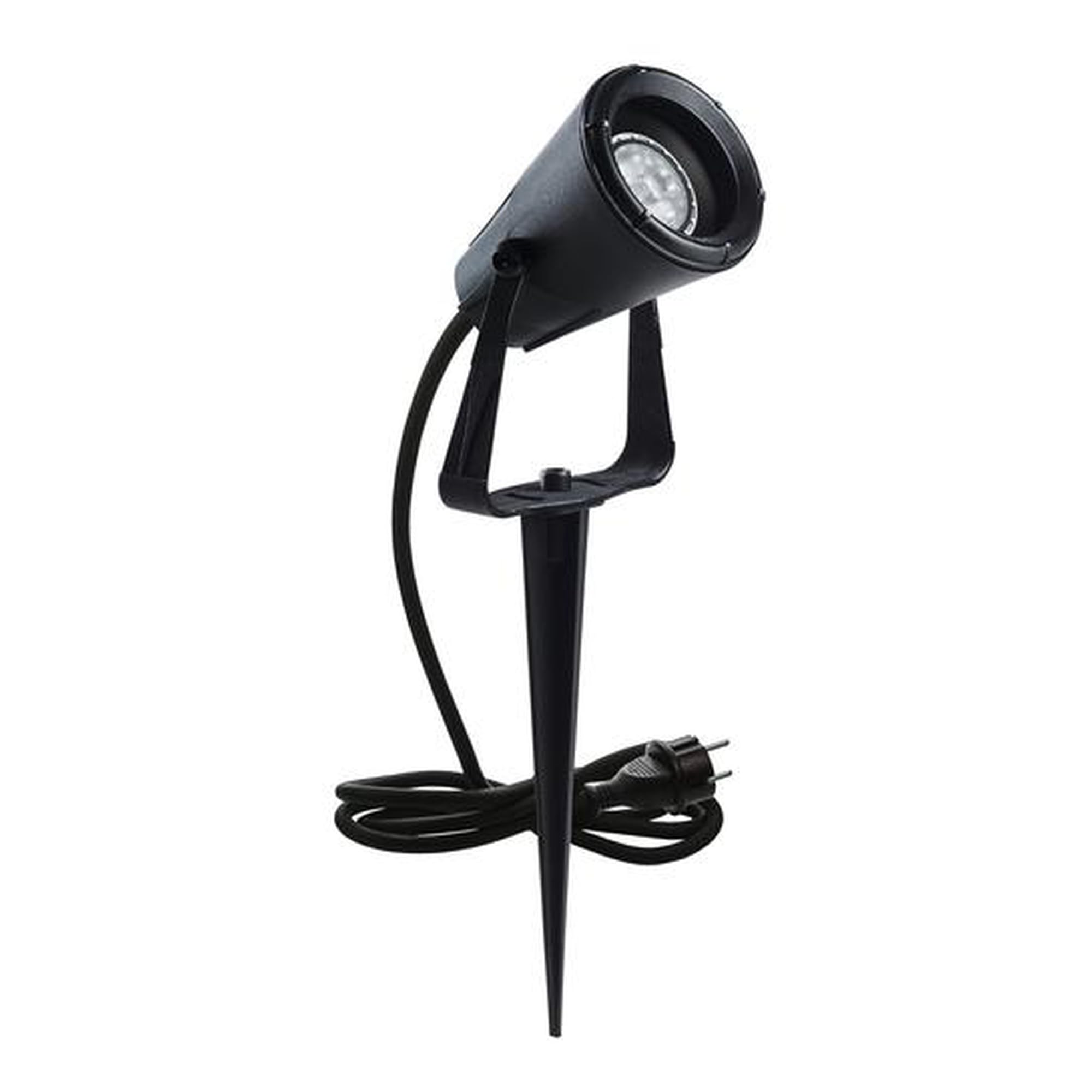Proyector de jardín GERÓNIMO, poliamida, negro IP67, GU10 4,5W, Ilumina tus zonas ajardinadas, patios, senderos.