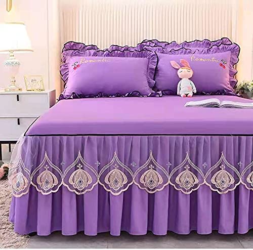 Mantovana giroletto, mantovana giroletto per letto matrimoniale, singolo, matrimoniale, matrimoniale, king size, con spilli grigi, mantovana da 150/180/200 cm, decorazione morbida e confortevole,