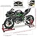 RZAPE Die Cast Motorcycle 1:6 Scale for Kawasaki H2R Motorcycle Alloy Racing Motorcycles Model Power Kawasaki Ninja H2R Toy Motorcycles Collection H2R Kawasaki Model Motorcycles（Carbon Fiber Black）