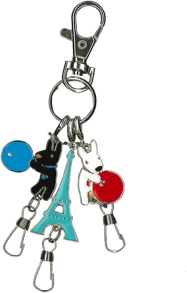 Amazon.co.jp: [リサとガスパール] 3連キーホルダー／風船