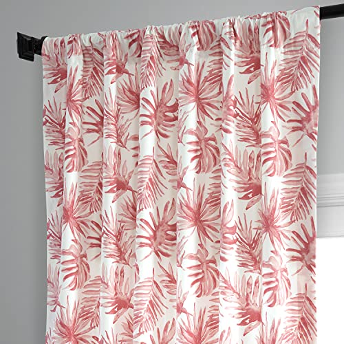 Image of HPD Half Price Drapes Printed Curtains 84 Inches Long Cotton Curtain (1 Panel) Room Darkening Window Curtains for Bedroom & Living Room, 50W x 84L, Artemis Rust