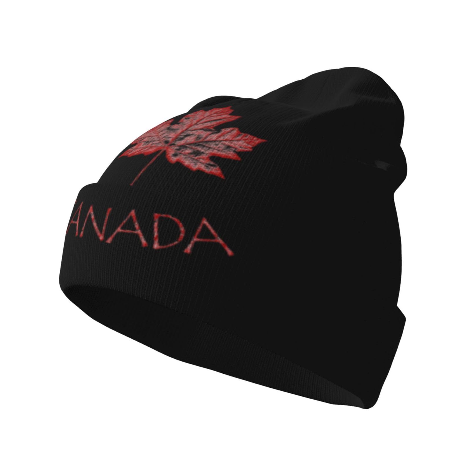 Hacxz Unisex Canada 01 Flag Knit Hat For Canada Beanies Hat Canada Flag Winter Hat Canadian Cap