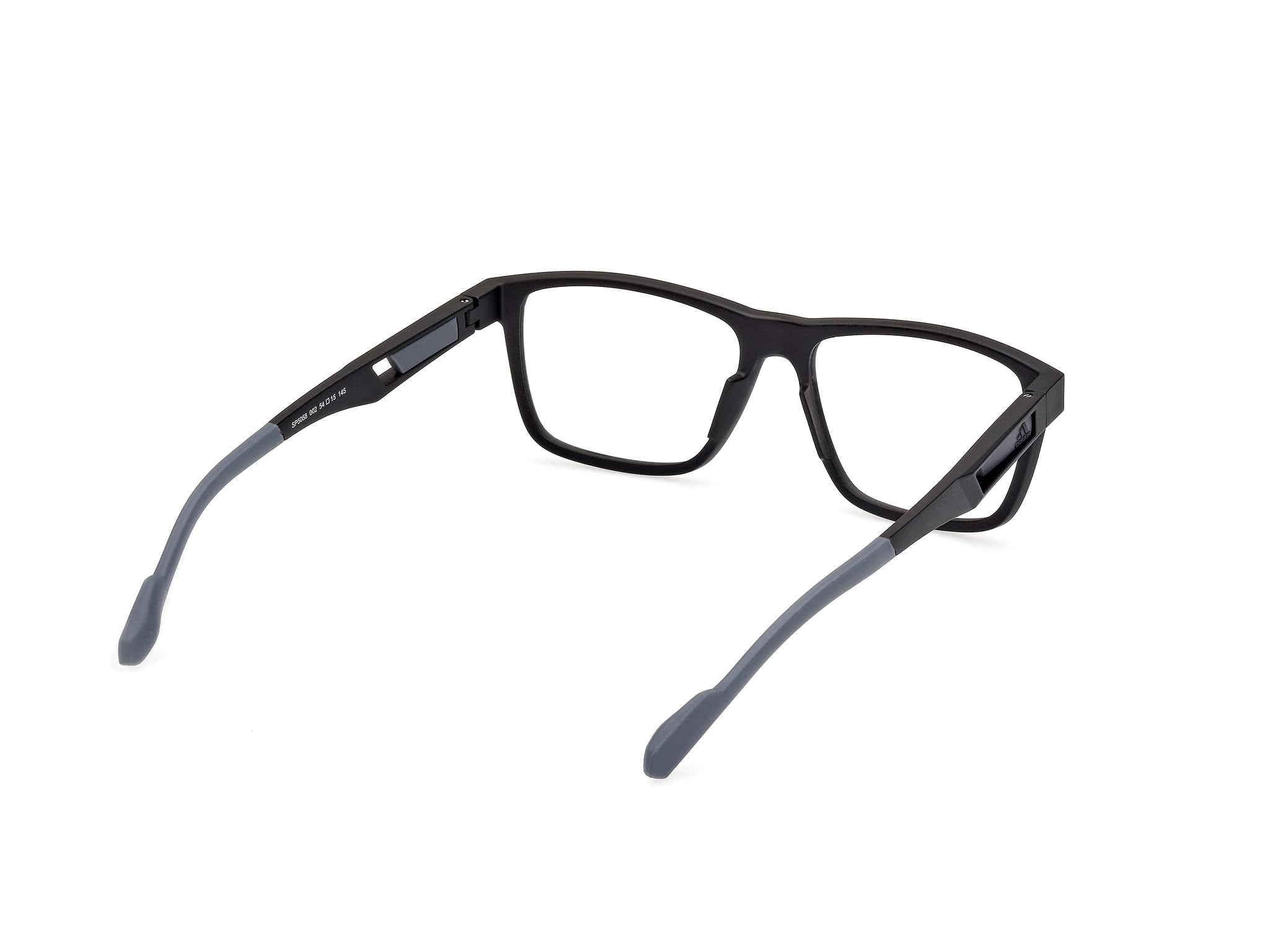 adidas Brille mit Sehstärke für Herren optional mit Sonnenbrillentönung oder Blaulichtfilter, Tropfen, gefertigt aus Kunststoff, Modell: SP5058 (inklusive Brillenetui)