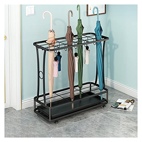 Porte-parapluie de style industriel antique en métal robuste