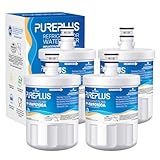 PurePlus LT500P Refrigerator Water Filter Replacement for LG LT500P, 5231JA2002A, ADQ72910907,ADQ72910902, ADQ72910901, GEN11042FR-08,Kenmore 9890, 46-9890, 469890 [4 PACK]