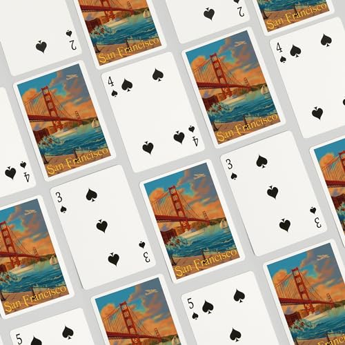 52 Cartas de Póker Golden Gate Bridge San Francisco miniatura 4