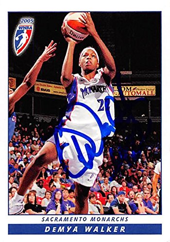 Autograph Warehouse 291386 2005 Demya Walker Autographed No.26 Basketball Card - Sacramento Monarchs