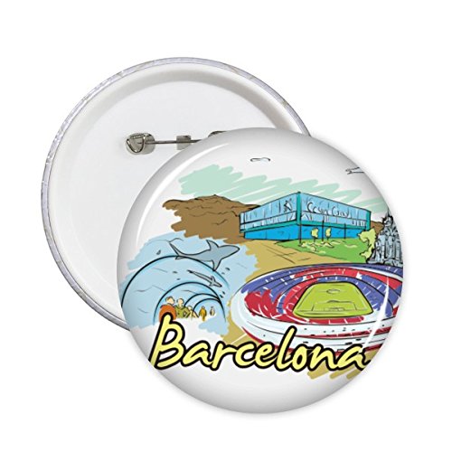 Barcelone Badge Illustration XXL DIYthinker pour customiser un vêtement fade facilement