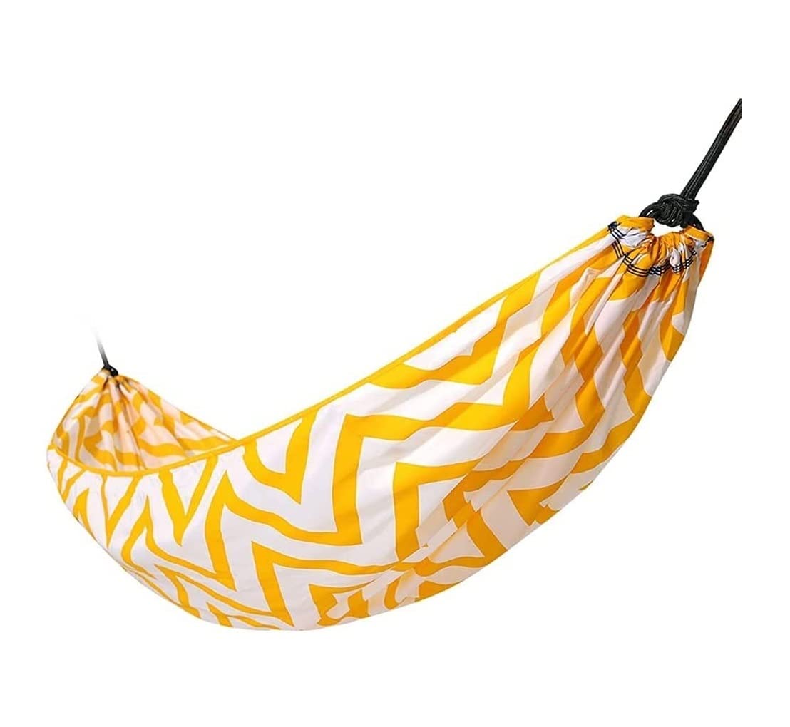 Hammock Swing Outdoor Bed Portable Double Polyester Fiber Parachute Hammock Swing For Backpacking Outdoor Travel Hiking Garden Yard Recreation Easy Setup(A)