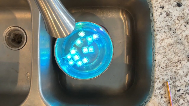 Cubos de hielo LED 48 piezas multicolor miniatura 7