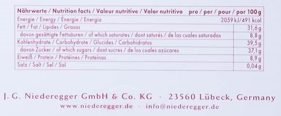 J. G. Niederegger Marzipanerie, 500g