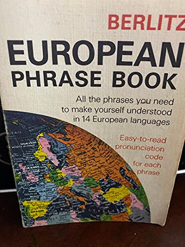 Berlitz European Phrase Book 0029642906 Book Cover
