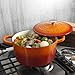 Crock-Pot Artisan Round Enameled Cast Iron Dutch Oven, 5-Quart, Sunset Orange