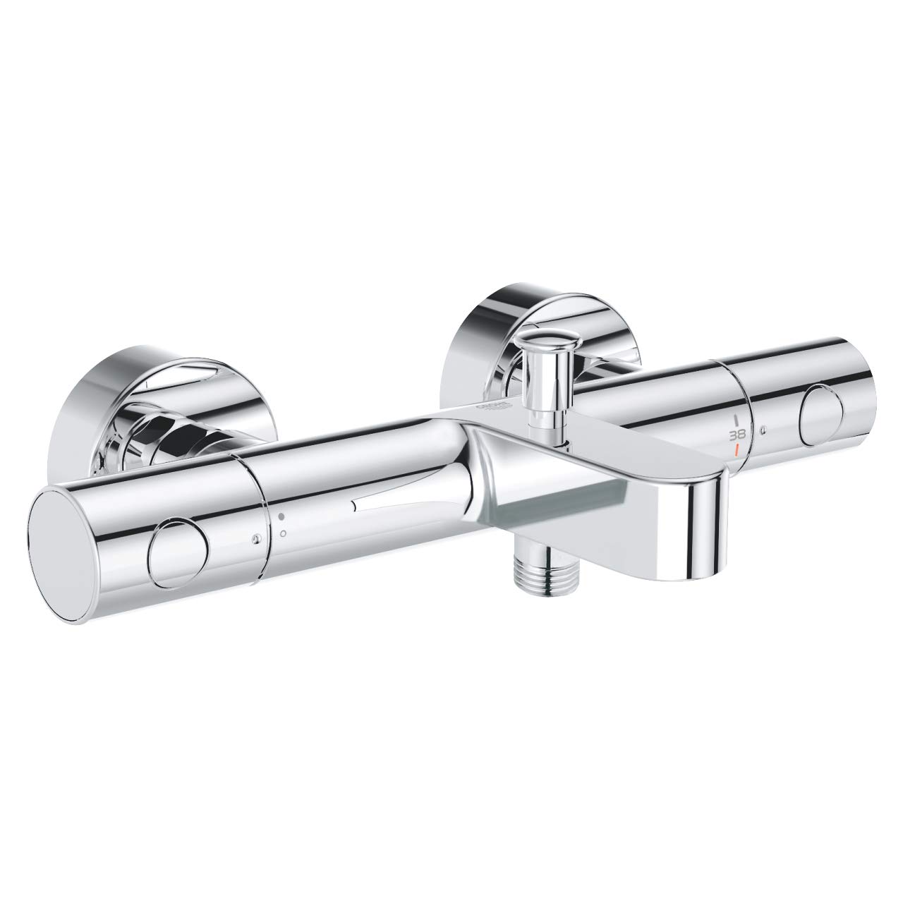 GROHE Grohtherm 800 Cosmopolitan Termostato para baño y ducha 1/2", Manguera de ducha, 114cm, Cromo, 34766000